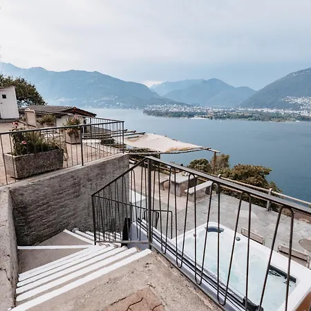 Casa Martini - Your Cosy Hideaway Above Maggiore, Where Sunshine, Palm Trees, And Stars Meet Appartement *